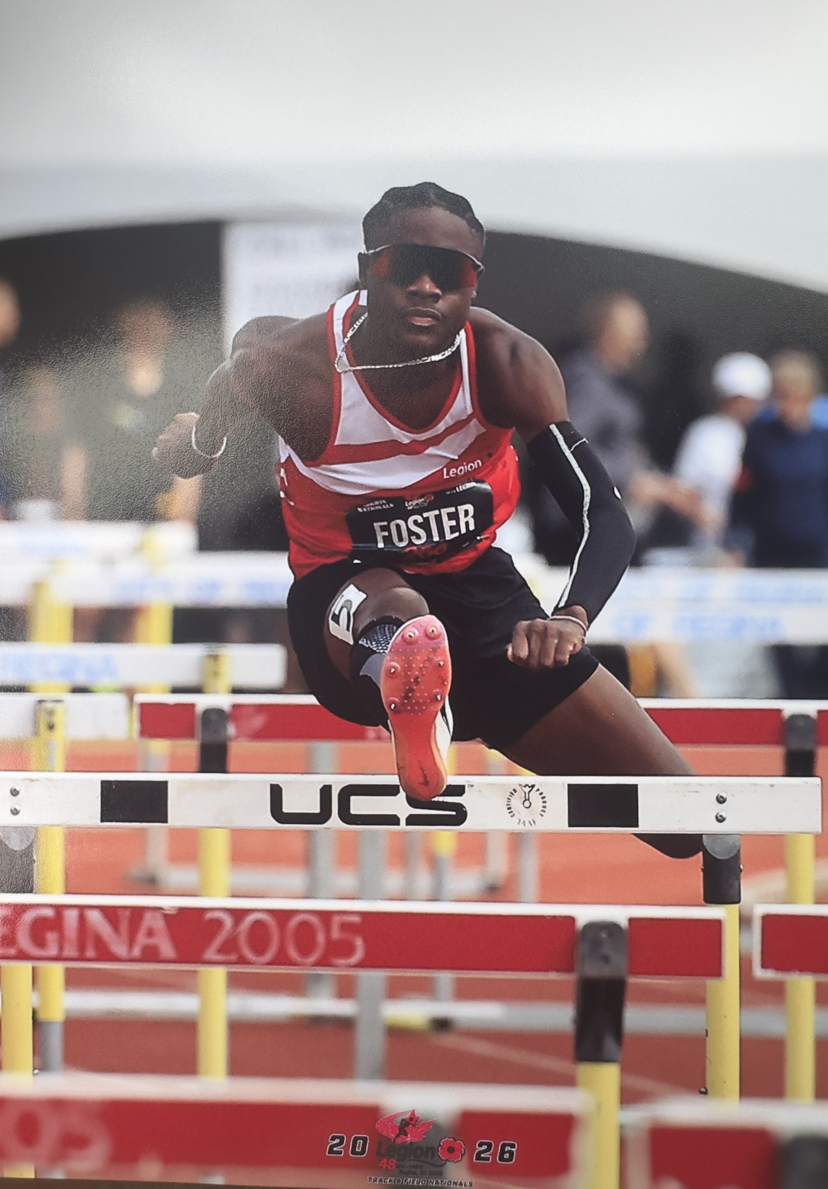 Hurdler Naieem Foster concludes the 2026 season with medal finish at Royal Legion National Championships in Regina